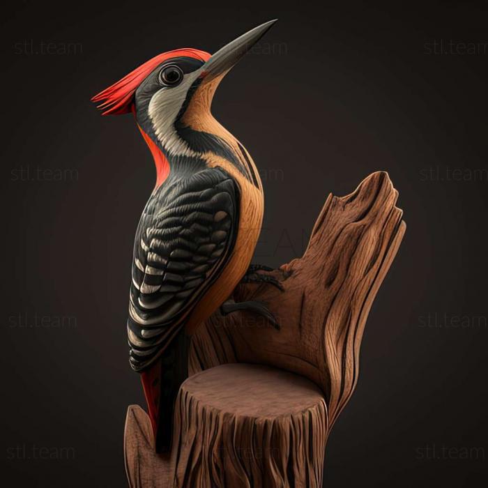 3D model woodpecker (STL)